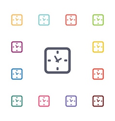 Time flat icons set Time flat icons set vector image