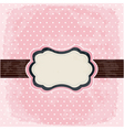 Vintage polka dot design vector image