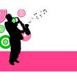 Saxophonist vector image