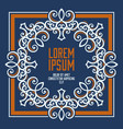 Vintage ornament frame Vintage ornament frame vector image