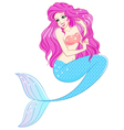 Beautiful mermaid vector image