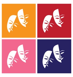 Theater masks vector image