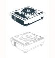 Turntable vector image