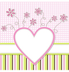 Greeting card vector image