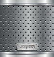 Perforated metal background vector image