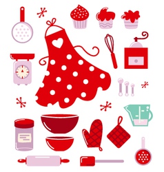 Housewife icons vector image