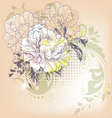 Hand drawn of a single flower vector image