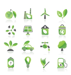 Environment and ecology Icons vector image