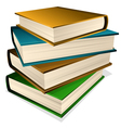 Pile of books vector image
