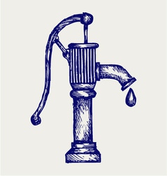 Water pump vector image