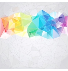 Triangular style abstract background of triangles vector image