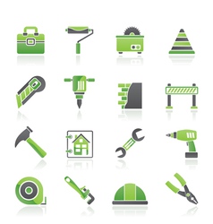 Construction and building Icons vector image
