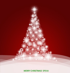 Merry Christmas greeting card vector image