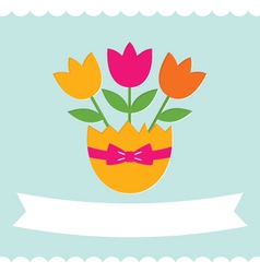 Easter card vector image