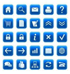Icons buttons vector image