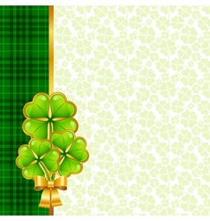 Greeting card for Saint Patricks day vector image