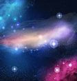 Beautiful Glowing Galaxy vector image