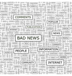 BAD NEWS vector image