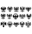 Heraldic eagles vector image