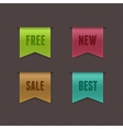 Free New Sale Best Ribbons vector image