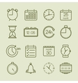 Simple time and calendar icons Simple time and calendar icons vector image
