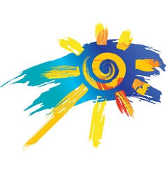 Sun symbol vector image