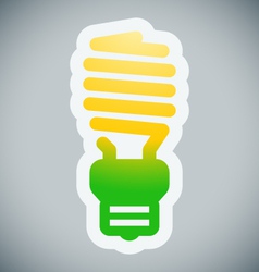 Energy saving lamp vector image