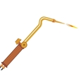 Gas welding torch vector image