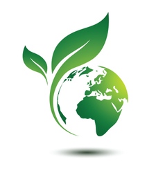 Green earth vector image