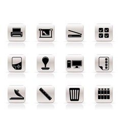 Print industry icons vector image