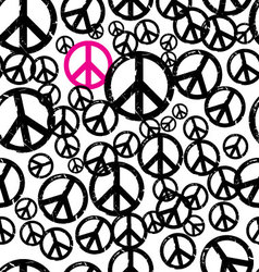 Seamless hippie background vector image