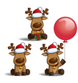 Santas Elks Sitting vector image