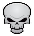 Evil skull vector image