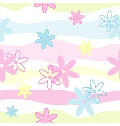 Seamless floral pattern vector image