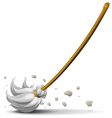 Broom sweep floor vector image
