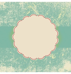 Retro greeting card template vector image