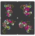 Set of Vintage Card vector image