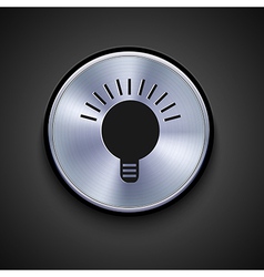 Metal button Royalty Free Vector Image - VectorStock