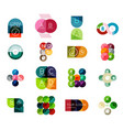 Set of circle business infographic templates Set of circle business infographic templates vector image