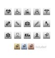 Medicine and heath care icons vector image
