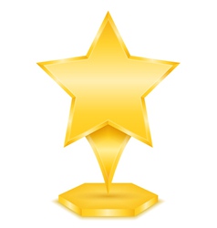 Golden Star vector image
