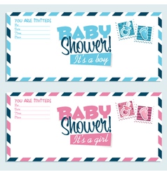 Baby Shower invitation vector image
