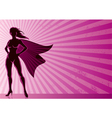 Super heroine background vector image