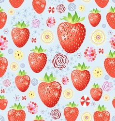 Texture of a delicious strawberry vector image