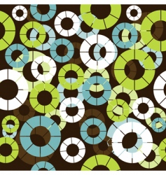 Retro seamless pattern with circles vector image