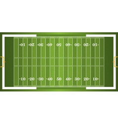Textured Grass American Football Field vector image
