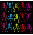 Dancing Skeleton vector image