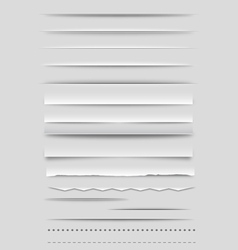 Web Dividers and Rulers vector image
