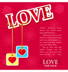 Valentines day background vector image