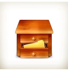 Secretary desk vector image